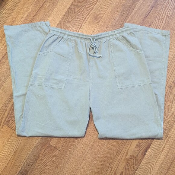 Drawstrings of Malibu Pants Vintage Unisex Lounge Travel Casual Beach Boho - Picture 2 of 7